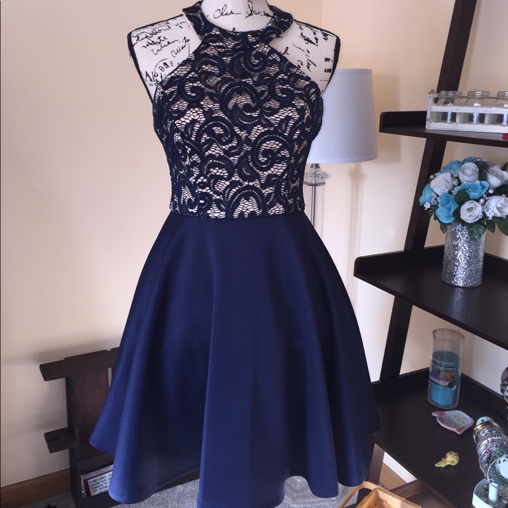 B Darlin Lace Formal Dress